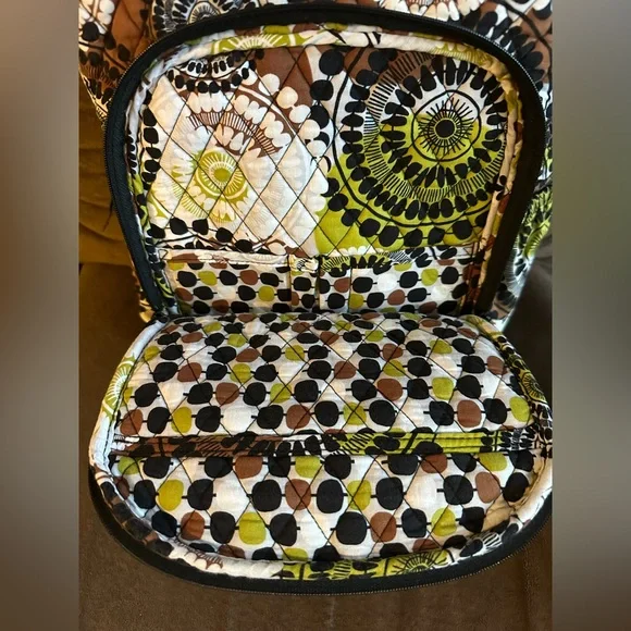 Vera Bradley “Cocoa Moss”Backpack - Green, Brown, Black - Picture 2 of 5